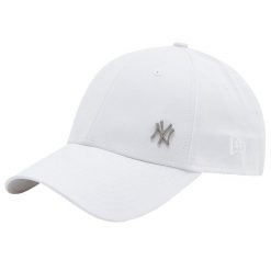 Czapka z daszkiem New Era MLB New York Yankees. Białe czapki z daszkiem New Era, bez wzorów, z bawełny. Za 109.99 zł.