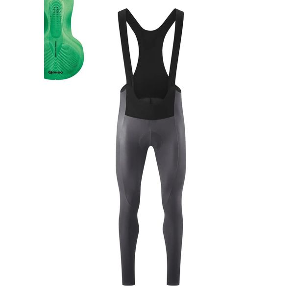 Długie spodenki z szelkami Gonso Stivo Tight BIB. Szare spodenki rowerowe Gonso, s, bez wzorów, z materiału, rowerowe. Za 724.00 zł.
