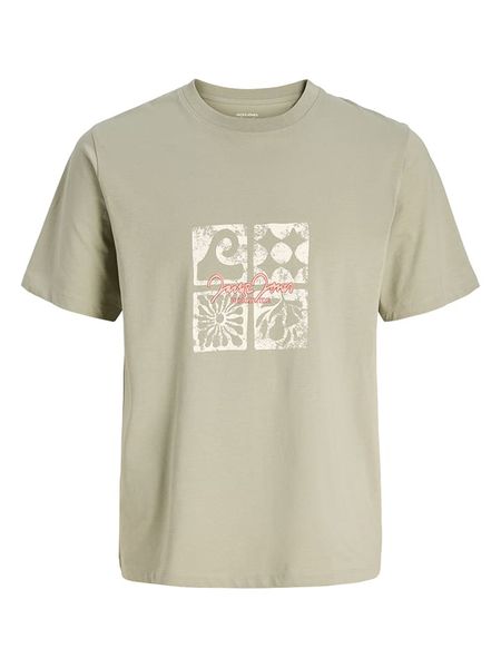 Jack & Jones Koszulka "Jorriviera" w kolorze szarobrązowym rozmiar: XL. Brązowe bezrękawniki Jack & Jones, xl, bez wzorów, z bawełny, bez kołnierzyka, bez ramiączek. Za 46.95 zł.