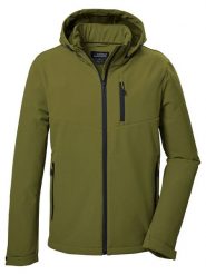 Killtec Kurtka softshellowa "KOW 92" w kolorze zielonym rozmiar: M. Zielone kurtki outdoor i hardshell KILLTEC, m, bez wzorów, bez kaptura. Za 223.46 zł.