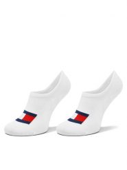 Tommy Hilfiger Stopki 701228224 Biały. Białe skarpety Tommy Hilfiger, bez wzorów, z bawełny. Za 46.19 zł.