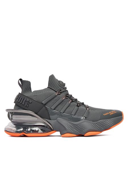 Plein Sport Sneakersy SAES USC0518 STE003N Szary. Szare buty sportowe casual Plein Sport, bez wzorów, z materiału, bez zapięcia. Za 757.99 zł.