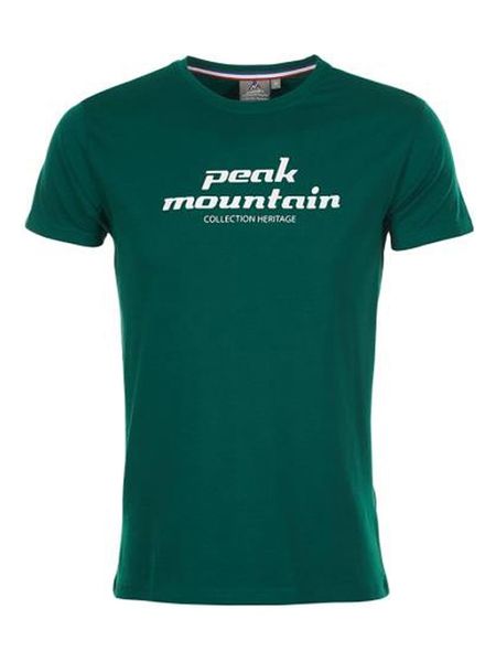 Peak Mountain Koszulka w kolorze zielonym rozmiar: XL. Zielone bezrękawniki Peak Mountain, xl, bez wzorów, z bawełny, bez kołnierzyka, bez ramiączek. Za 79.77 zł.