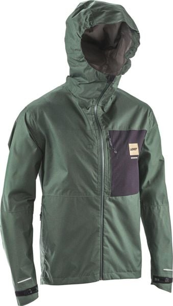 Kurtka rowerowa LEATT Jacket MTB MTB HydraDri 3.0. Zielone kurtki LEATT, l, bez wzorów, z kapturem. Za 799.00 zł.