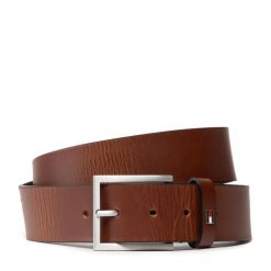 Pasek Męski Tommy Hilfiger. Brązowe paski Tommy Hilfiger, bez wzorów. Za 109.99 zł.