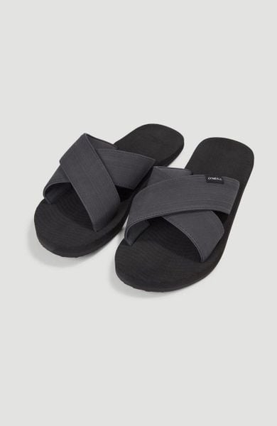 Klapki basenowe męskie O'Neill Koosh Cross Over Bloom Slides. Czarne klapki O'Neill, z gumy. Za 191.65 zł.