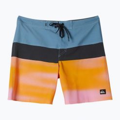 Szorty kąpielowe męskie Quiksilver Surfsilk Panel 18". Brązowe kąpielówki Quiksilver, m, bez wzorów, sportowe. Za 149.99 zł.