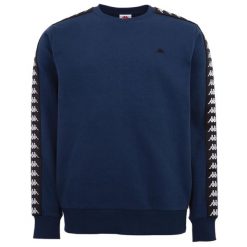 Bluza dresowa sportowa męska Kappa Lasse Sweatshirt. Niebieskie bluzy bez kaptura Kappa, m, bez wzorów, z dresówki, bez kaptura. Za 149.99 zł.