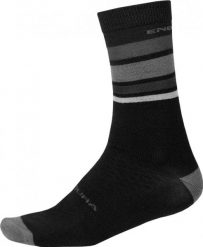 Skarpetki Endura BaaBaa Merino Stripe. Czarne skarpety ENDURA, bez wzorów, z wełny. Za 218.99 zł.
