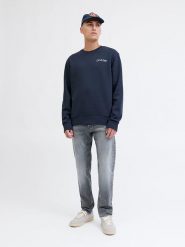 Jack & Jones Bluza w kolorze granatowym rozmiar: L. Niebieskie bluzy Jack & Jones, l, bez wzorów, bez kaptura. Za 82.99 zł.