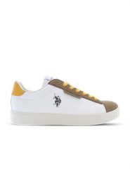 U.S. Polo Assn. Sneakersy w kolorze białym rozmiar: 43. Białe buty sportowe casual U.S. Polo Assn., bez wzorów, z okrągłym noskiem, bez zapięcia. Za 197.63 zł.