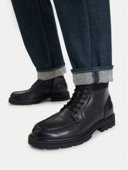 G-STAR Trzewiki EO-DEXTER-12 126AM Czarny. Czarne botki sznurowane G-Star, bez wzorów, ze skóry, bez obcasa, bez zapięcia. Za 579.99 zł.