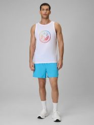 4F Spodenki plażowe boardshorty męskie - niebieskie XL. Niebieskie odzież kąpielowa 4F, m, bez wzorów, z materiału. Za 79.99 zł.