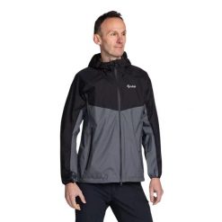 Męska kurtka hardshell Kilpi HURRICANE-M. Czerwone kurtki Kilpi, m, bez wzorów, z hardshellu, bez kaptura. Za 628.61 zł.