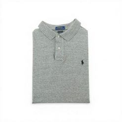 Second life - Męskie polo z krótkim rękawem Gray - Jak nowy. Szare koszulki polo RALPH LAUREN, m, bez wzorów, bez kołnierzyka, bez ramiączek, na golfa. Za 127.76 zł.