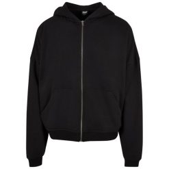Męska Kurtka Z Lat 90tych Z Kapturem Zapinana Na Zamek Błyskawiczny. Szare kurtki Urban Classics, m, bez wzorów, z kapturem. Za 255.99 zł.