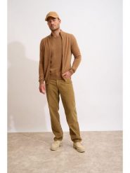 Just Cashmere Kaszmirowy kardigan "Alan" w kolorze jasnobrązowym rozmiar: S. Brązowe swetry rozpinane Just Cashmere, s, bez wzorów, z kaszmiru, bez kołnierzyka, bez ramiączek. Za 434.99 zł.