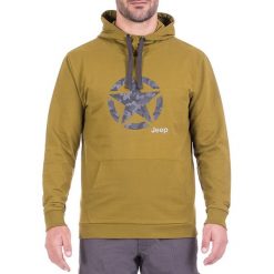 Bluza w kolorze zielonym. Bluzy z kapturem marki Jeep, m, z kapturem. W wyprzedaży za 129.95 zł.