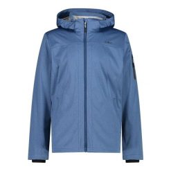 Kurtka turystyczna z kapturem i suwakiem CMP. Niebieskie kurtki softshell CMP, l, bez wzorów, z polaru, z kapturem. Za 342.55 zł.