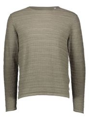 Jack & Jones Sweter "Duke" w kolorze khaki rozmiar: S. Brązowe swetry nierozpinane Jack & Jones, s, bez wzorów, bez kołnierzyka, bez ramiączek. Za 79.03 zł.