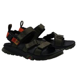 Sandały Timberland Garrison Trail Webbing ciemnozielone. Zielone sandały Timberland, z gumy, bez zapięcia. Za 425.35 zł.