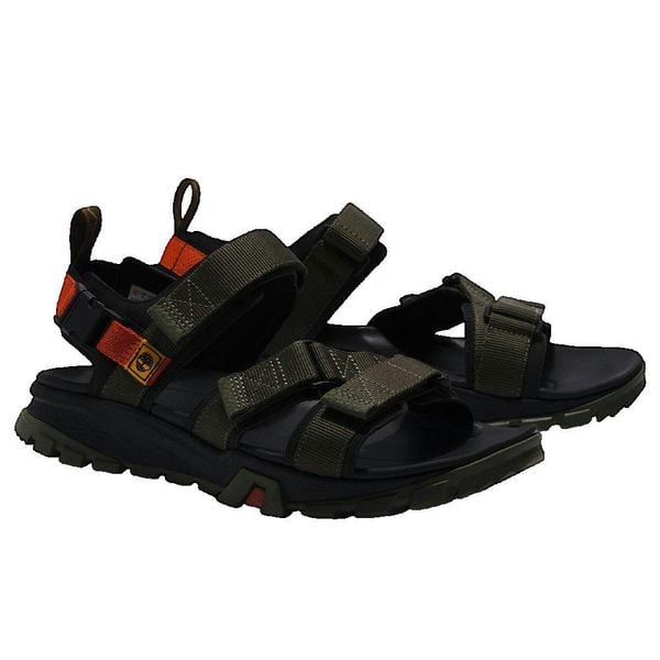 Sandały Timberland Garrison Trail Webbing ciemnozielone. Zielone sandały Timberland, z gumy, bez zapięcia. Za 425.35 zł.