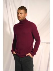 Just Cashmere Kaszmirowy golf "Connor" w kolorze bordowym rozmiar: L. Czerwone golfy Just Cashmere, l, bez wzorów, z kaszmiru, bez ramiączek. Za 568.34 zł.