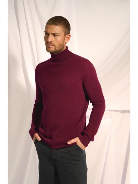 Just Cashmere Kaszmirowy golf "Connor" w kolorze bordowym rozmiar: L. Czerwone golfy Just Cashmere, l, bez wzorów, z kaszmiru, bez ramiączek. Za 457.95 zł.