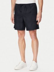 BOSS Szorty materiałowe Sandrew 50559371 Granatowy Regular Fit. Niebieskie szorty Boss, m, bez wzorów, z bawełny. Za 599.99 zł.