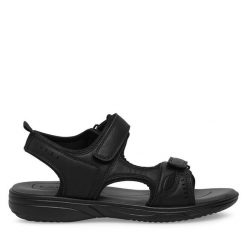 Sandały Lanetti. Czarne sandały Lanetti, bez zapięcia. Za 119.99 zł.