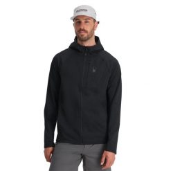 Bluza męska Spyder Gridweb Hoodie. Czarne bluzy Spyder, na zimę, m, bez wzorów, bez kaptura. Za 479.99 zł.
