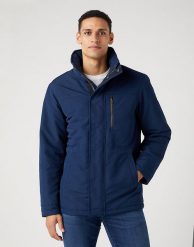 WRANGLER BODYGUARD JACKET MĘSKA KURTKA ZIMOWA Z KAPTUREM CIEPŁA NAVY W40BWW114. Niebieskie kurtki Wrangler, na zimę, m, bez wzorów, z kapturem. Za 349.99 zł.