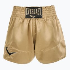 Spodenki treningowe Everlast Muay Thai. Żółte krótkie spodenki sportowe EVERLAST, bez wzorów. Za 199.99 zł.