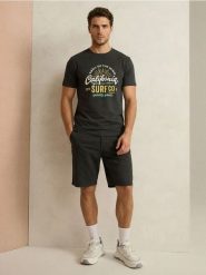 Bawełniane szorty jeansowe - szary. Szare krótkie spodenki sportowe Sinsay, l, bez wzorów, z bawełny. W wyprzedaży za 29.99 zł.