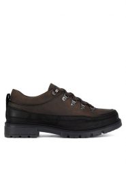 Badura Półbuty DAVID-01 MI08 Brązowy. Brązowe eleganckie półbuty Badura, bez wzorów, z nubiku, bez obcasa, bez zapięcia. Za 209.99 zł.