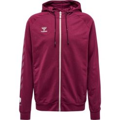 Bawełniana bluza z kapturem zapinana na zamek Hummel Move Grid. Fioletowe bluzy z kapturem Hummel, xl, bez wzorów, z bawełny, z kapturem. Za 241.70 zł.