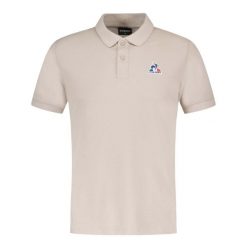 Polo Le Coq Sportif Essentiels N°1. Brązowe koszulki polo le coq sportif, m, bez wzorów, bez kołnierzyka, bez ramiączek. Za 252.95 zł.