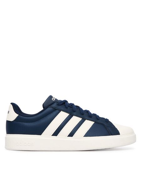 Adidas Sneakersy Streettalk KJ4825 Granatowy. Niebieskie buty sportowe casual Adidas, bez wzorów, ze skóry, bez zapięcia. Za 279.99 zł.