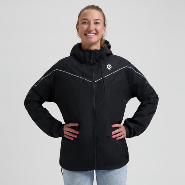 Kurtka na deszcz unisex Rogelli Commuter Essential. Czarne kurtki Rogelli, xl, bez wzorów, bez kaptura. Za 313.00 zł.