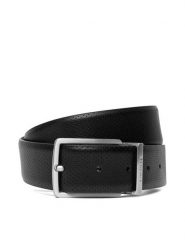 Lacoste Pasek RC4097 Czarny. Czarne paski LACOSTE, bez wzorów, ze skóry. Za 289.99 zł.