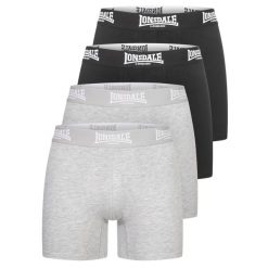 Bokserki Lonsdale East Challow (x4). Czarne bokserki Lonsdale, m, bez wzorów. Za 179.50 zł.
