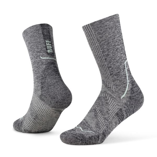 Skarpetki Buff DRYFLX® CREW SOCK DC LIGHT. Szare skarpety Buff, bez wzorów. Za 119.90 zł.