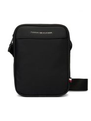 Tommy Hilfiger Saszetka Th Repreve Mini Reporter AM0AM14150 Czarny. Czarne saszetki i nerki Tommy Hilfiger, bez wzorów, z materiału, bez dodatków. Za 289.99 zł.