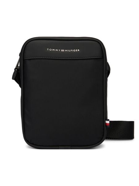 Tommy Hilfiger Saszetka Th Repreve Mini Reporter AM0AM14150 Czarny. Czarne saszetki i nerki Tommy Hilfiger, bez wzorów, z materiału. Za 289.99 zł.