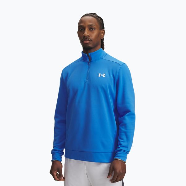 Bluza Under Armour Armour Fleece 1/4 Zip. Niebieskie bluzy Under Armour, bez wzorów, bez kaptura. Za 139.99 zł.