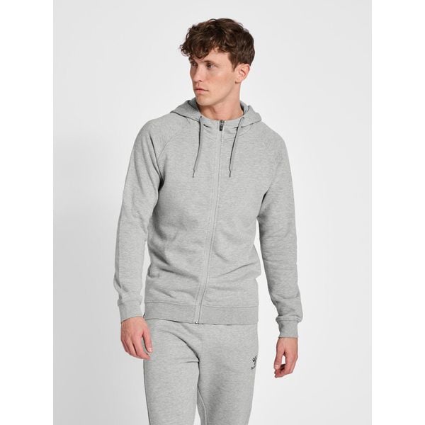 Bluza z kapturem i zamkiem błyskawicznym Hummel Red Heavy. Szare bluzy z kapturem Hummel, m, bez wzorów, z bawełny, z kapturem. Za 218.00 zł.