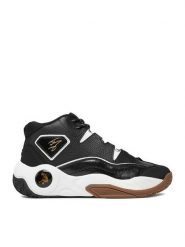 Shaq Sneakersy EOSS-H.O.F AQ95027M-BBZ Czarny. Czarne buty sportowe casual Shaq, bez wzorów, ze skóry, bez zapięcia. Za 379.99 zł.