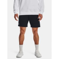 Spodenki fitness męskie Under Armour Rival Fleece. Czarne krótkie spodenki sportowe Under Armour, m, bez wzorów, sportowe. Za 219.99 zł.