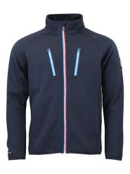 Peak Mountain Kurtka polarowa w kolorze granatowym rozmiar: XL. Niebieskie kurtki Peak Mountain, xl, bez wzorów, z polaru, bez kaptura. Za 252.99 zł.