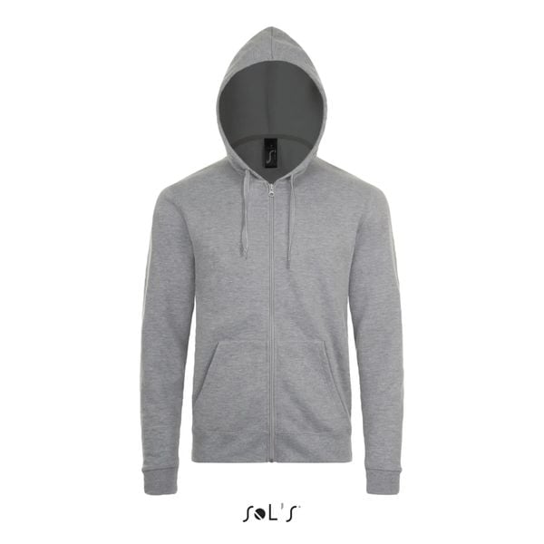 Bluza z kapturem Sol's Stone. Szare bluzy z kapturem SOL'S, s, bez wzorów, z bawełny, z kapturem. Za 132.90 zł.